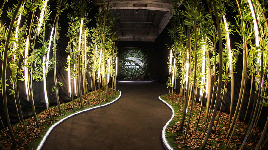 安踏巢鞋森系沉浸式發布會